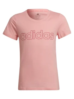 Adidas HE1965 T-shirt manica corta da ragazza con scritta