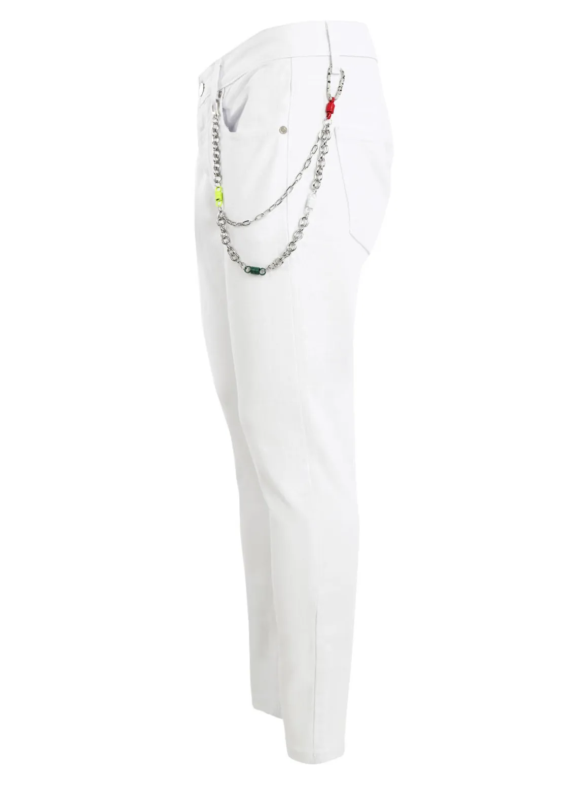Adrexx Pantaloni da uomo con catena