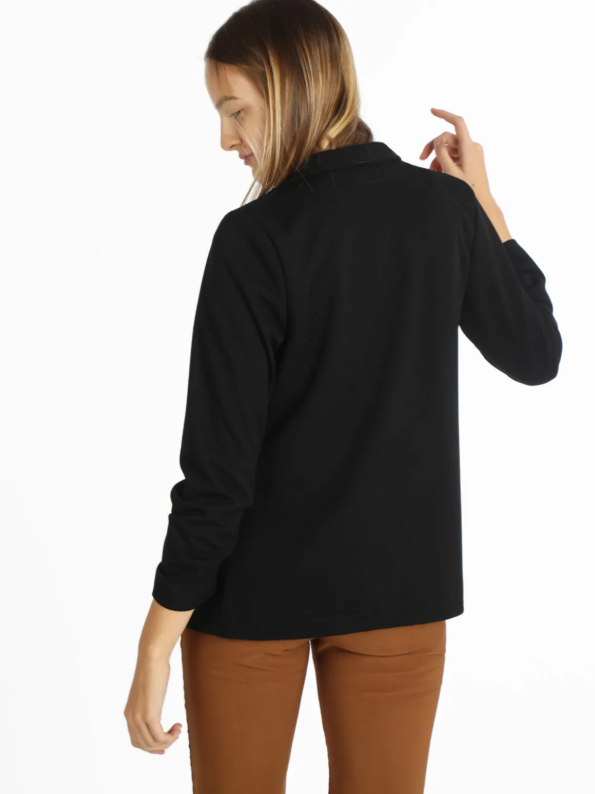 Aefan Blazer donna tinta unita senza chiusura
