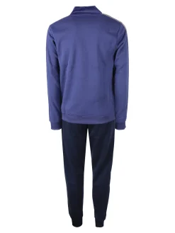 Aki Completo tuta da uomo con zip intera e interno felpato - bluette