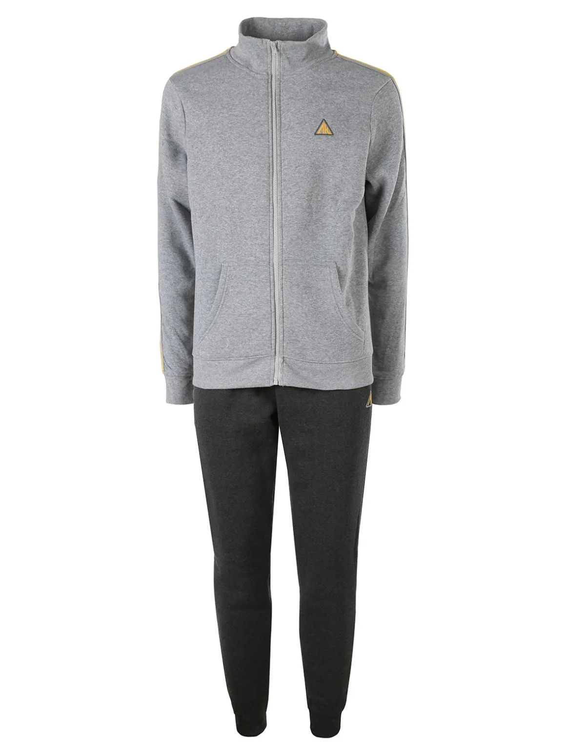 Aki Completo tuta da uomo con zip intera e interno felpato - grigio