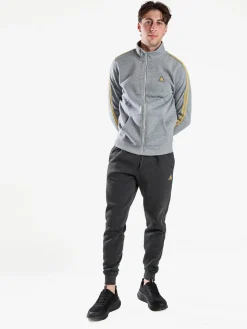 Aki Completo tuta da uomo con zip intera e interno felpato - grigio