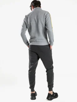 Aki Completo tuta da uomo con zip intera e interno felpato - grigio