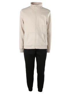 Aki Completo tuta da uomo felpato con zip intera - naturale