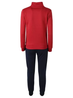 Aki Completo tuta donna 2 pezzi con zip intera e interno felpato - rosso