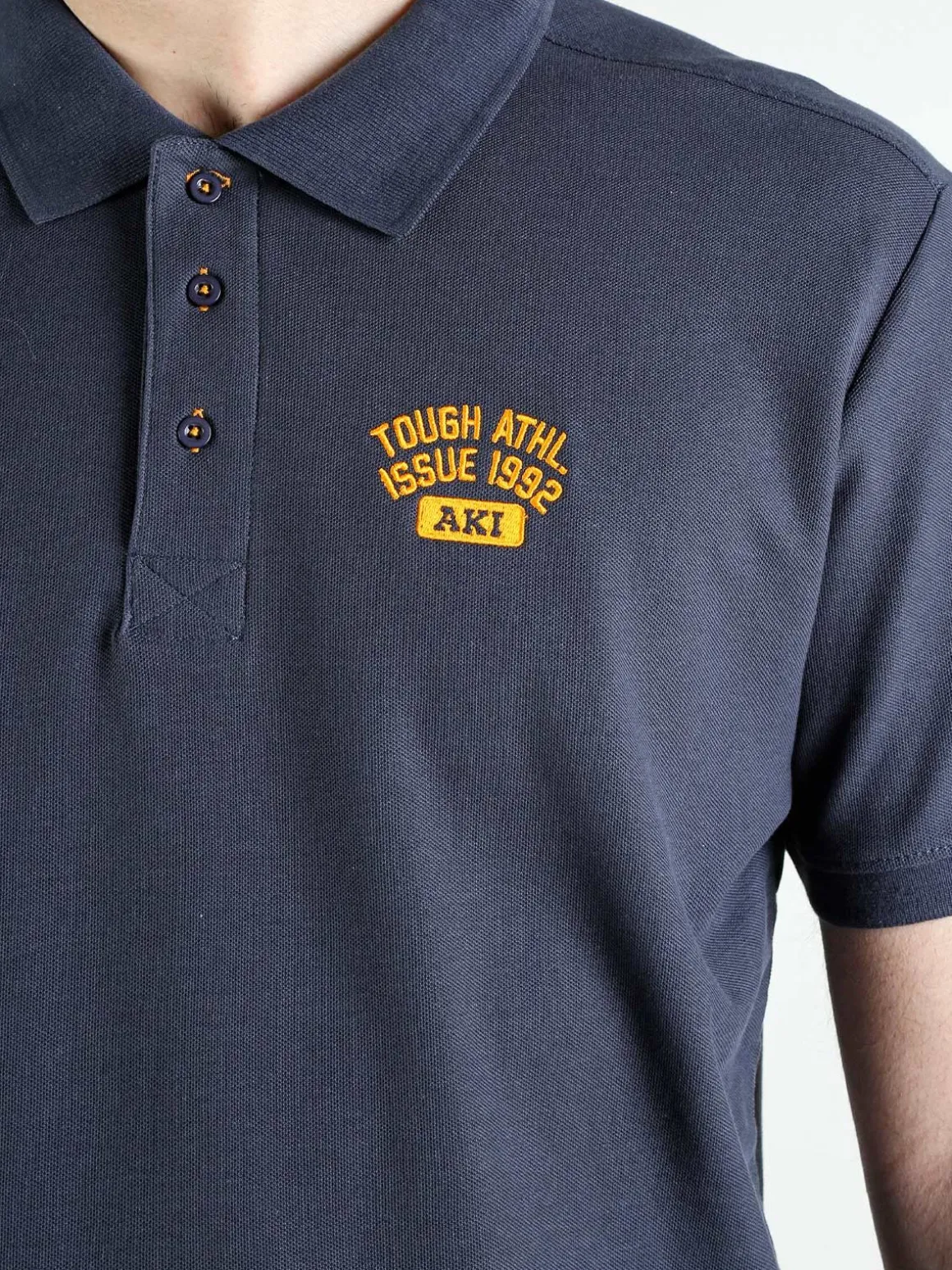 Aki Polo da uomo in cotone a maniche corte