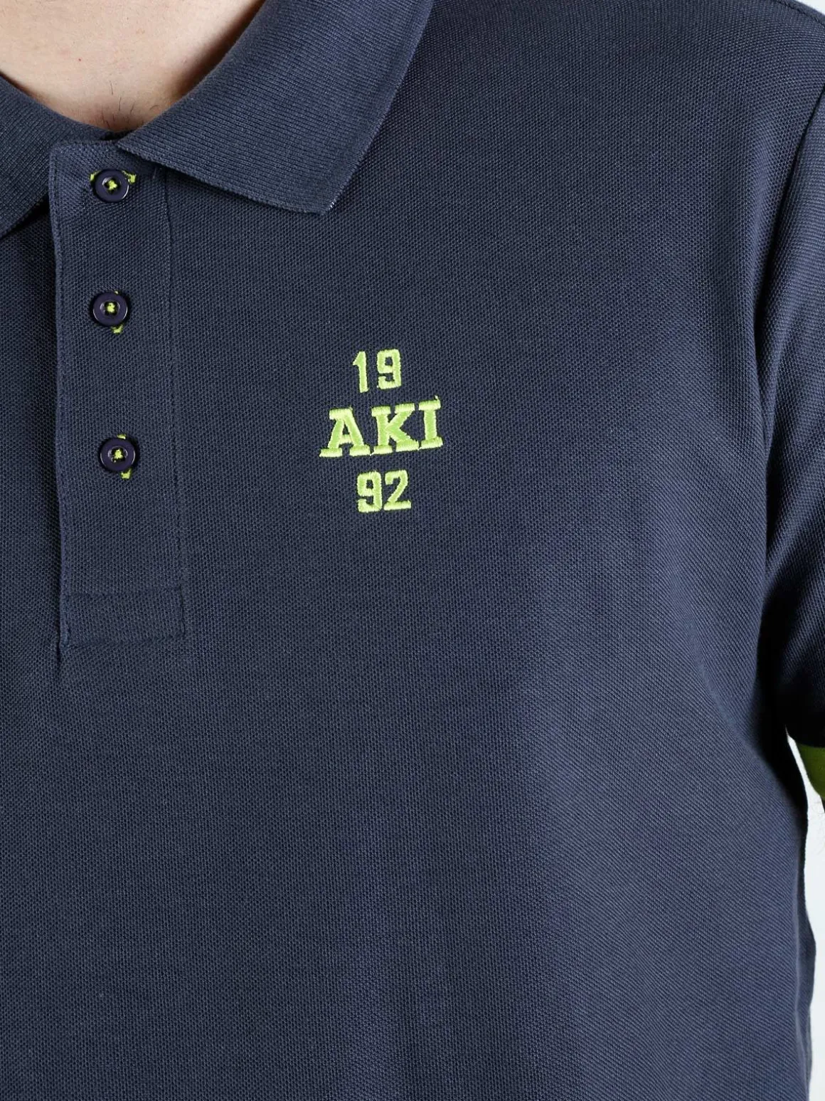 Aki Polo da uomo in cotone a maniche corte