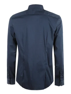 Akusawa Camicia uomo slim fit tinta unita