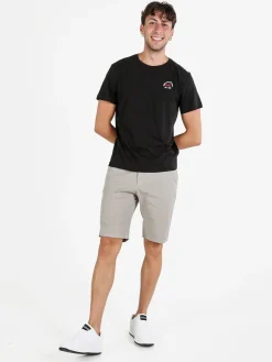 Aky T-shirt uomo in cotone tinta unita - nero