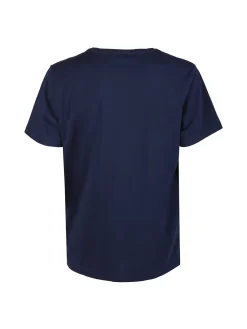 Aky T-shirt uomo in cotone tinta unita - blu scuro