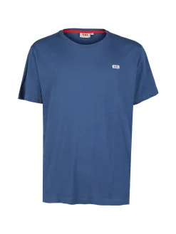 Aky T-shirt uomo in cotone tinta unita - blu