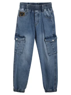 Alta Linea Jeans da bambino con tasconi e polsini