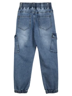 Alta Linea Jeans da bambino con tasconi e polsini