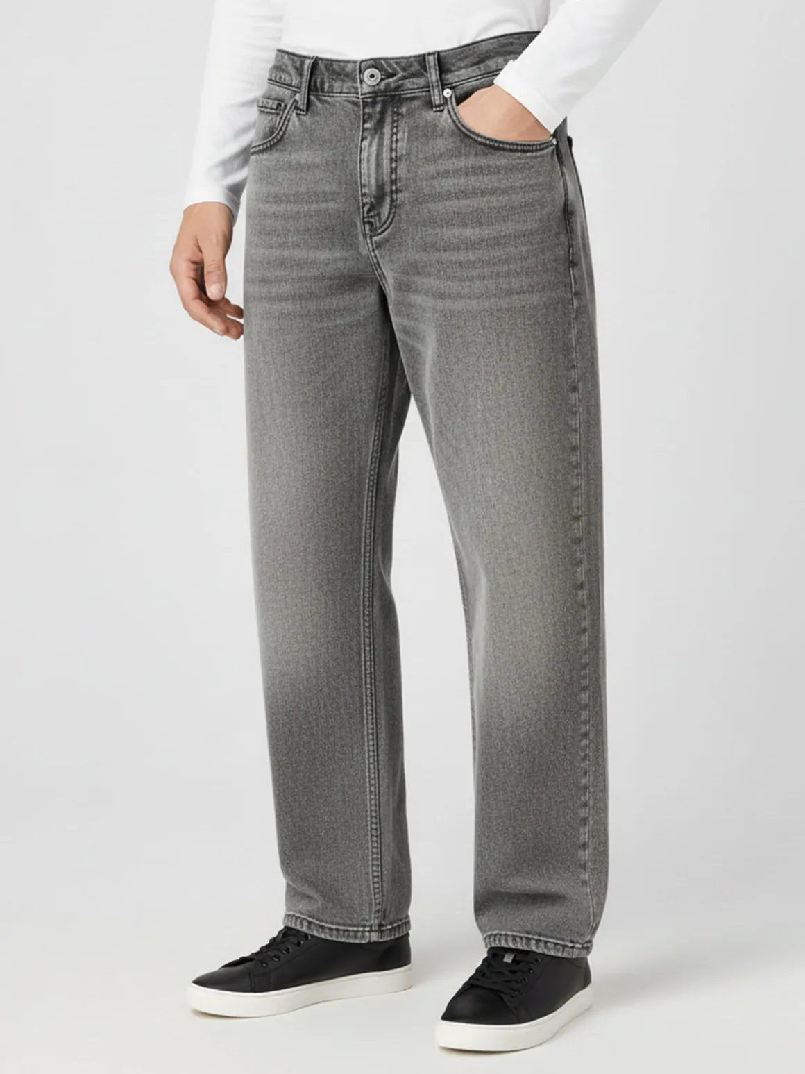 Always Jeans Jeans baggy da uomo - grigio