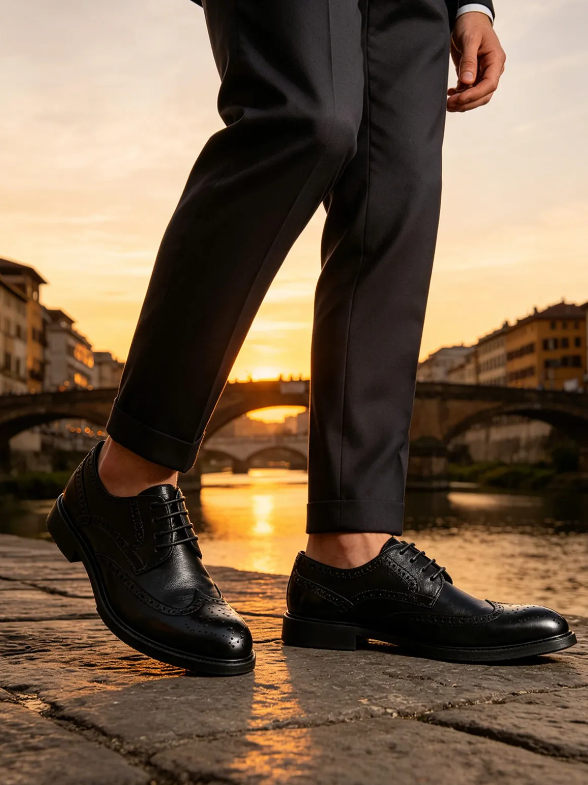 Amerigo Vespucci Scarpe classiche in pelle da uomo stringate