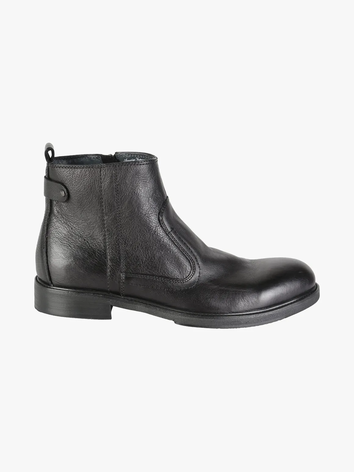 Amerigo Vespucci Stivaletti in pelle da uomo con zip