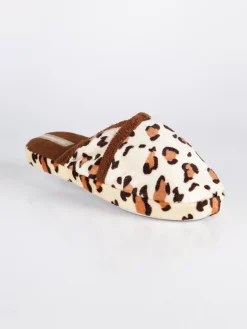Amix Pantofole leoparfate in tessuto
