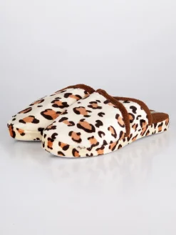 Amix Pantofole leoparfate in tessuto