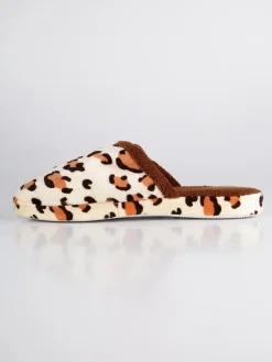 Amix Pantofole leoparfate in tessuto