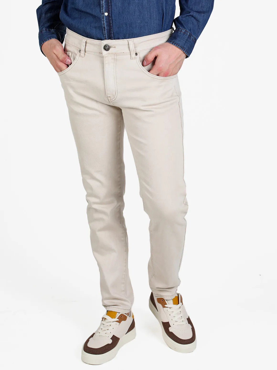Andrea Falco Pantaloni da uomo jeans slim fit
