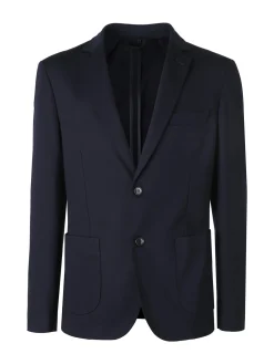 Andy Don B Blazer uomo classico con tasche - blu scuro