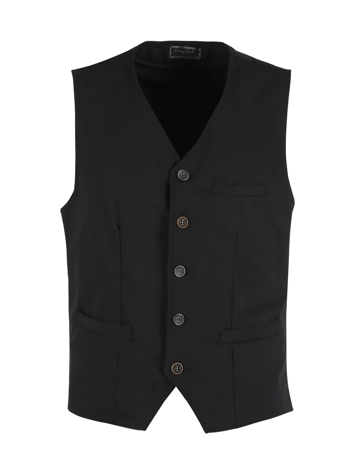 Andy Don B Gilet uomo con taschini - nero