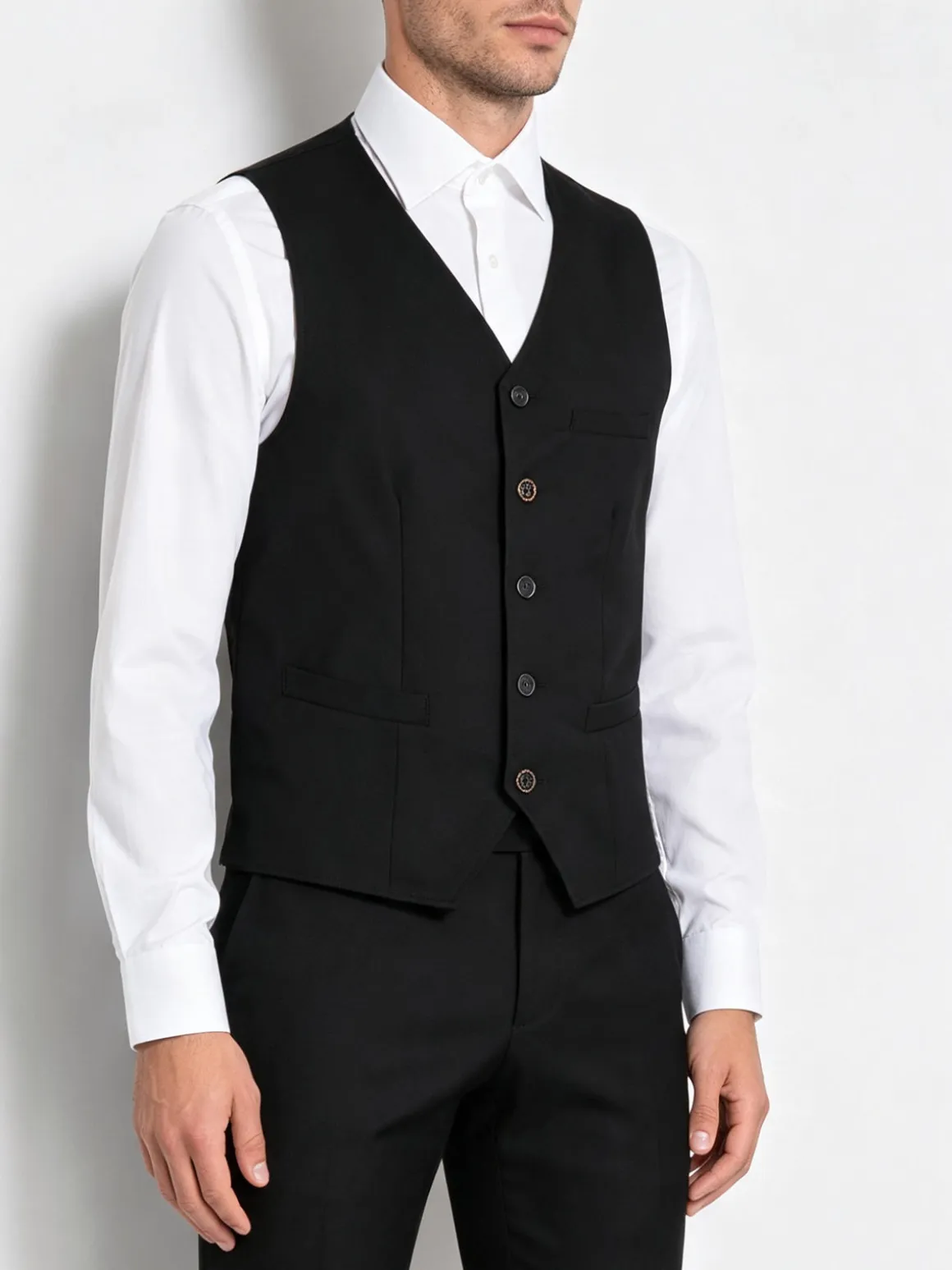 Andy Don B Gilet uomo con taschini - nero