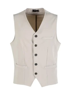 Andy Don B Gilet uomo con taschini - beige