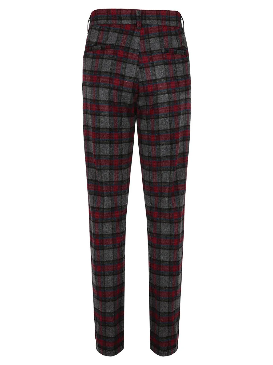 Andy Don B Pantalone uomo tartan in misto lana