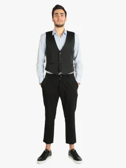Andy Don B Pantaloni eleganti da uomo con pences