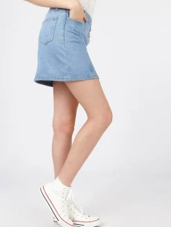 Angelica 2000 Gonna in jeans con bottoni laterali