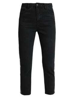 Angelica 2000 Jeans neri con bande modello boyfriend