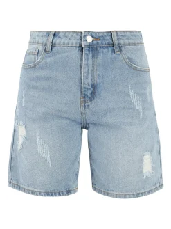 Angelica 2000 Pantaloncini mom strappati in jeans