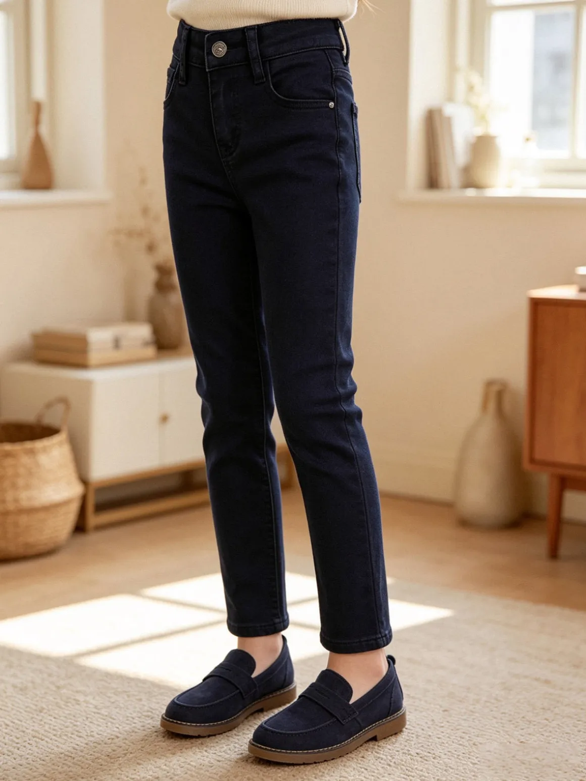 Angel Kids Pantaloni skinny bambina modello jeans