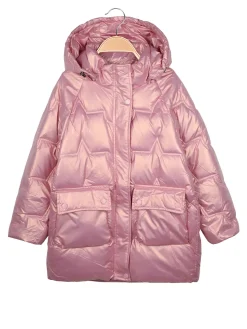 Angel Kids Piumino imbottito da bambina con cappuccio