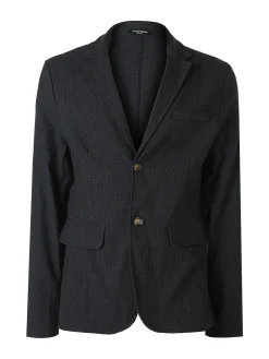 Ange Wear Blazer casual da uomo con bottoni - nero
