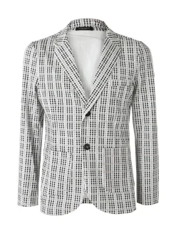 Ange Wear Blazer da uomo a quadretti