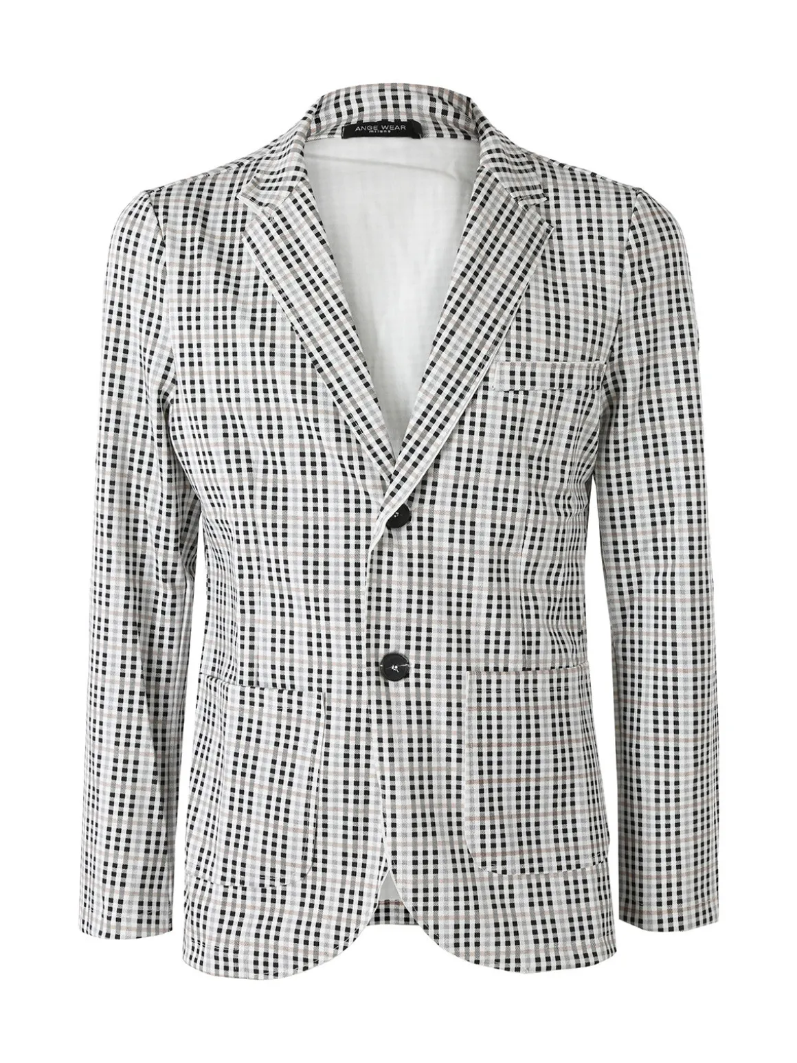 Ange Wear Blazer da uomo a quadretti