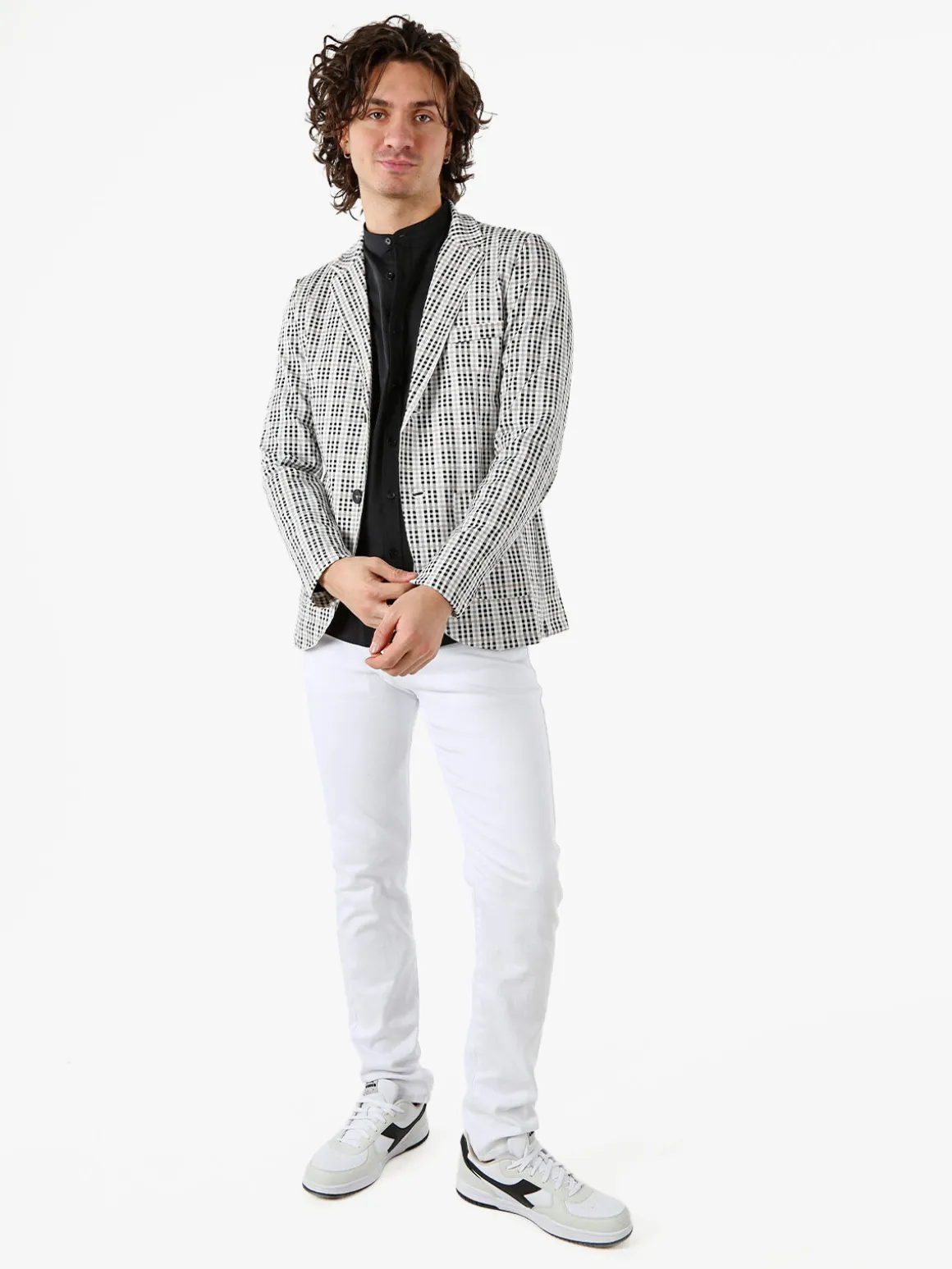 Ange Wear Blazer da uomo a quadretti