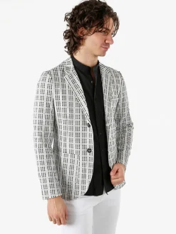 Ange Wear Blazer da uomo a quadretti
