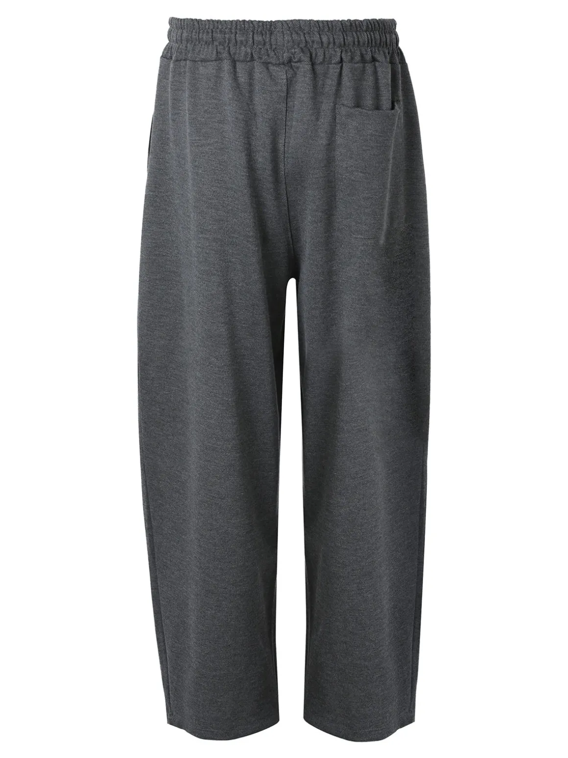 Ange Wear Pantaloni da uomo oversize a gamba larga con coulisse - grigio