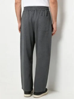 Ange Wear Pantaloni da uomo oversize a gamba larga con coulisse - grigio