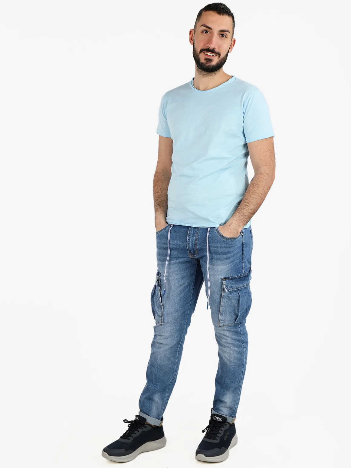 Ange Wear T-shirt girocollo da uomo in cotone