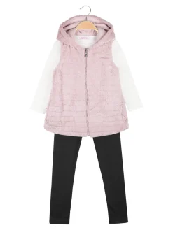 Aosi Lan Completo 3 pezzi da bambina con ecopelliccia