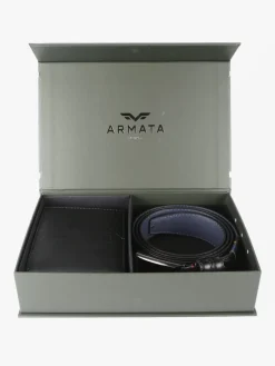 Armata Di Mare Confezione regalo da uomo con cintura e portafoglio in pelle