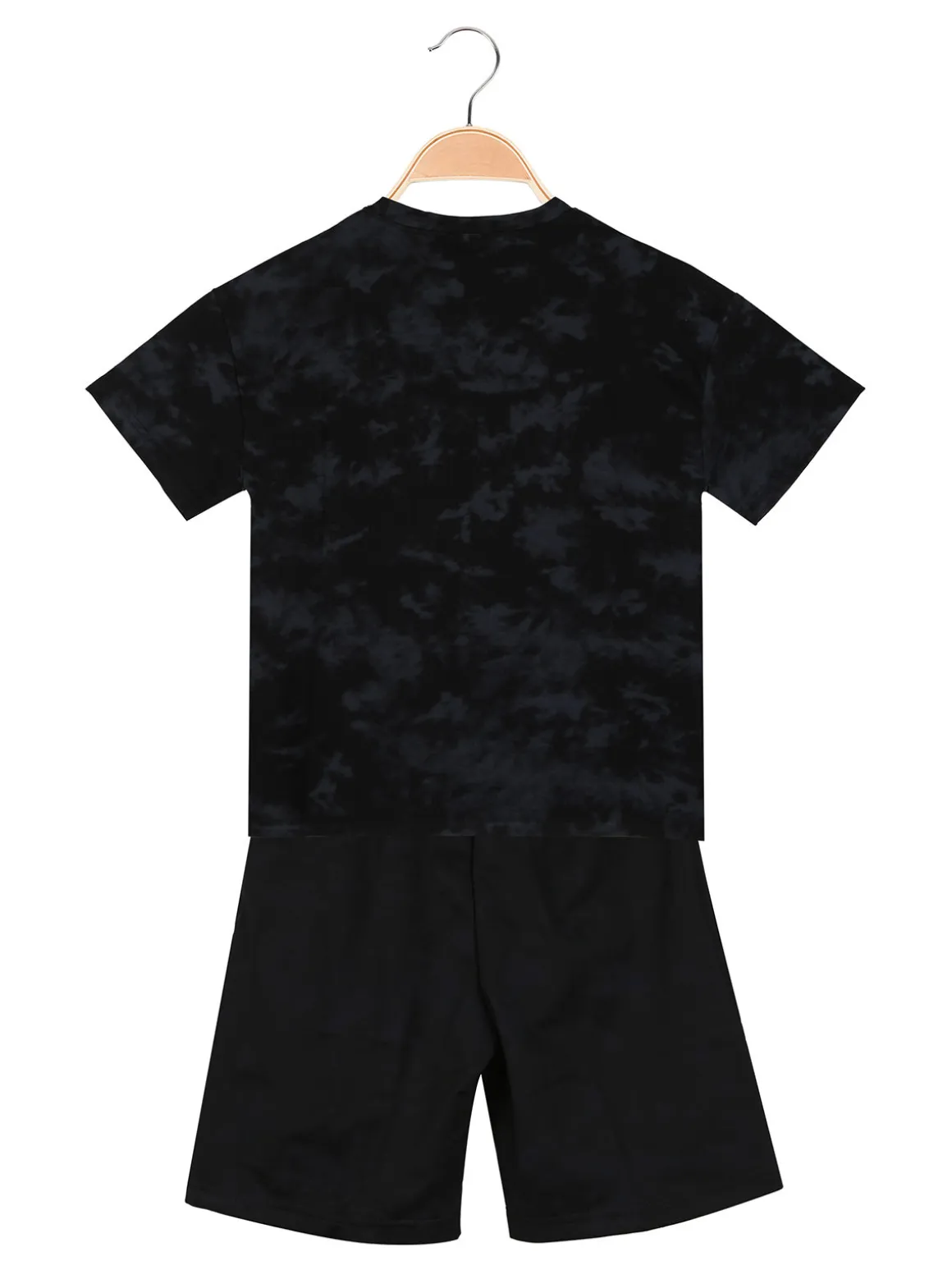 Armata Militare Completo corto da bambino in cotone con t-shirt e bermuda - nero