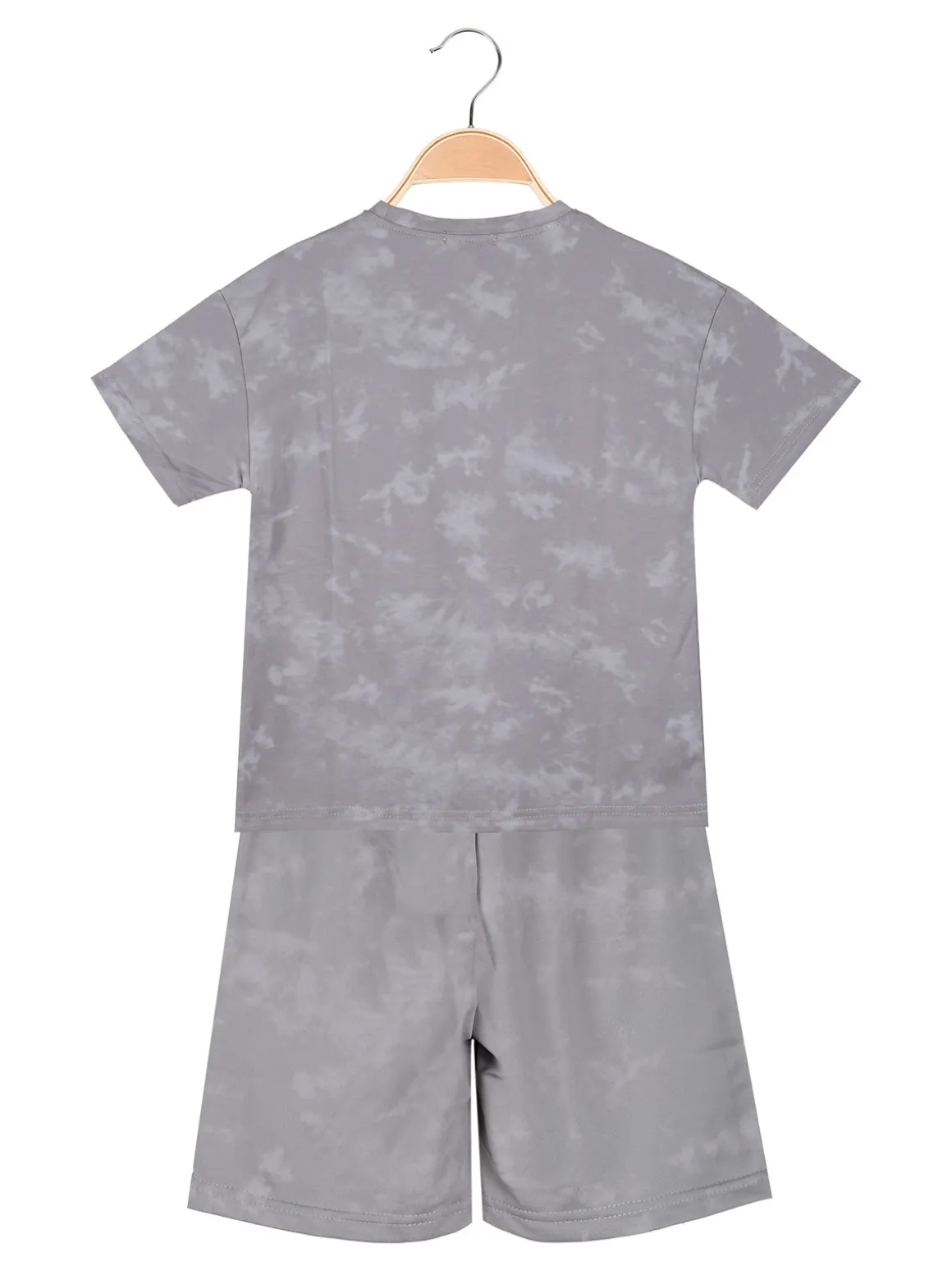 Armata Militare Completo corto da bambino in cotone con t-shirt e bermuda - grigio