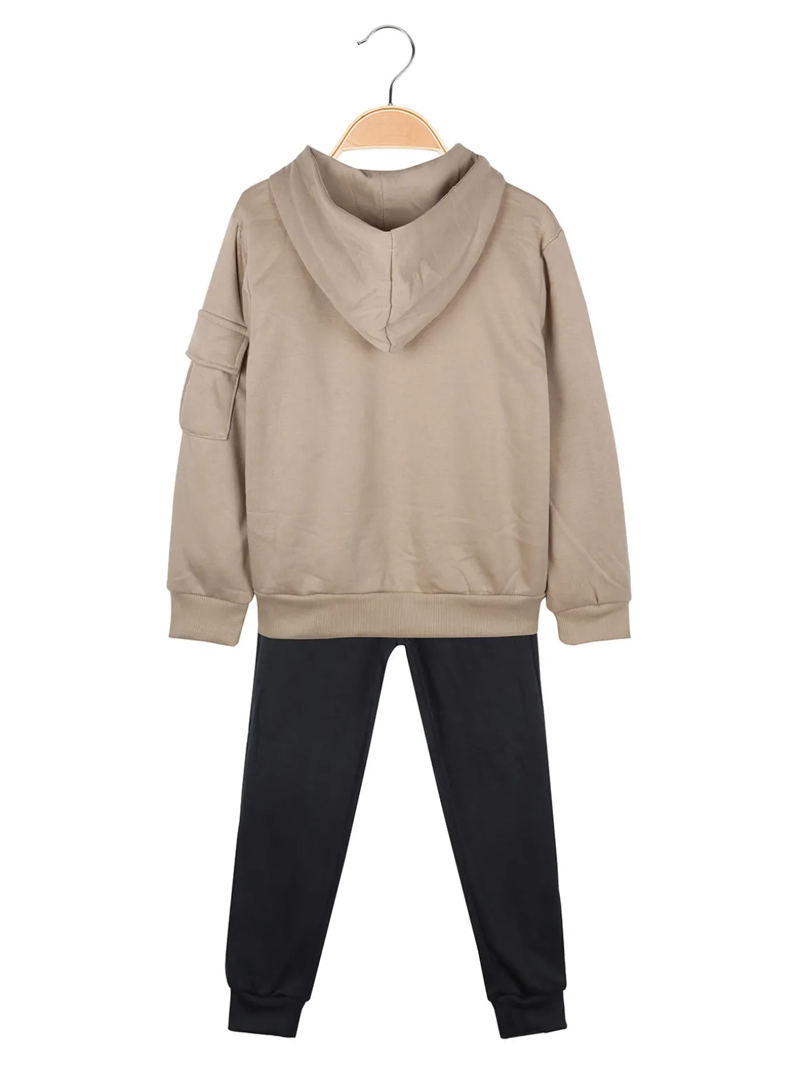 Armata Militare Completo 3 pezzi da bambino con cappuccio e zip - taupe