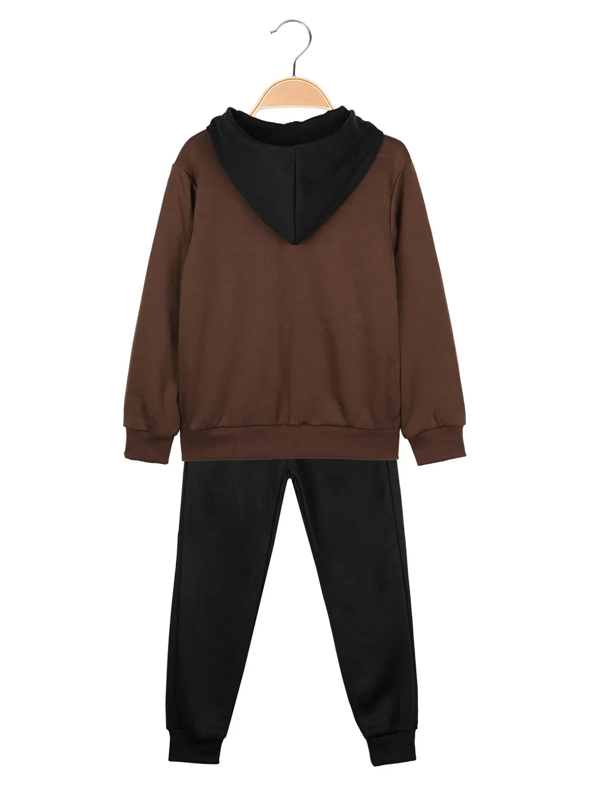 Armata Militare Completo 3 pezzi da bambino con cappuccio e zip - marrone