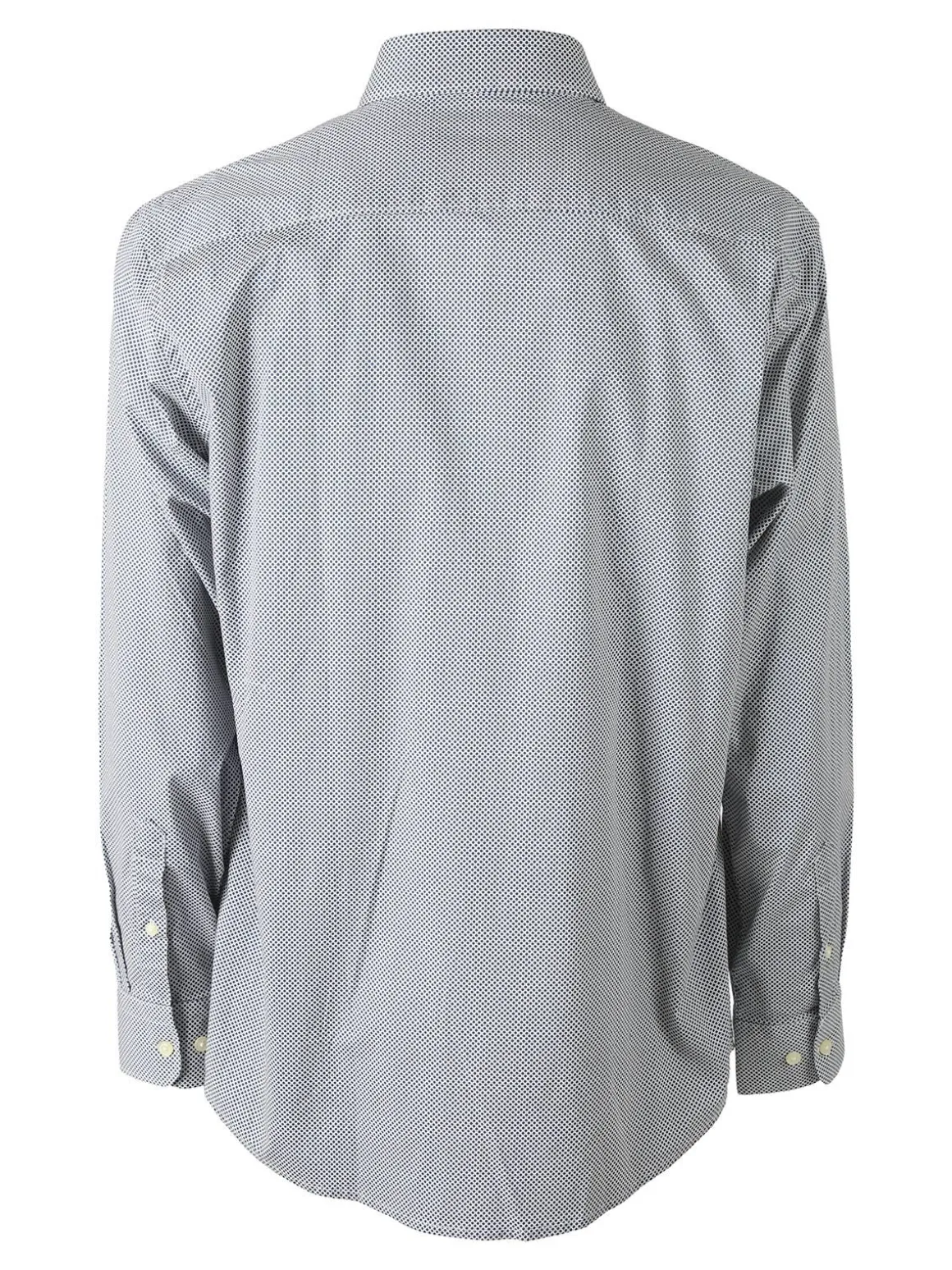 Ascot Sport Camicia da uomo con stampe in cotone elasticizzato - blu